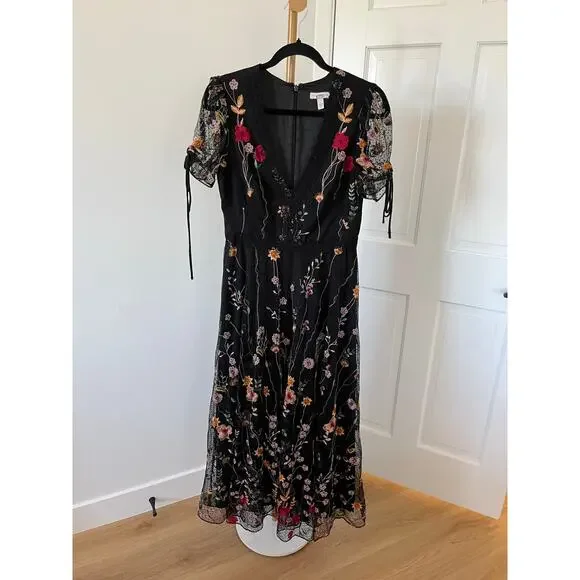 ml monique lhuillier floral embroidered mesh dress ML Monique Lhuillier Floral Embroidered Mesh Dress is available for  purchase on au PAY Market - Imported Goods Online Store Co.Ltd. | au PAY  Market